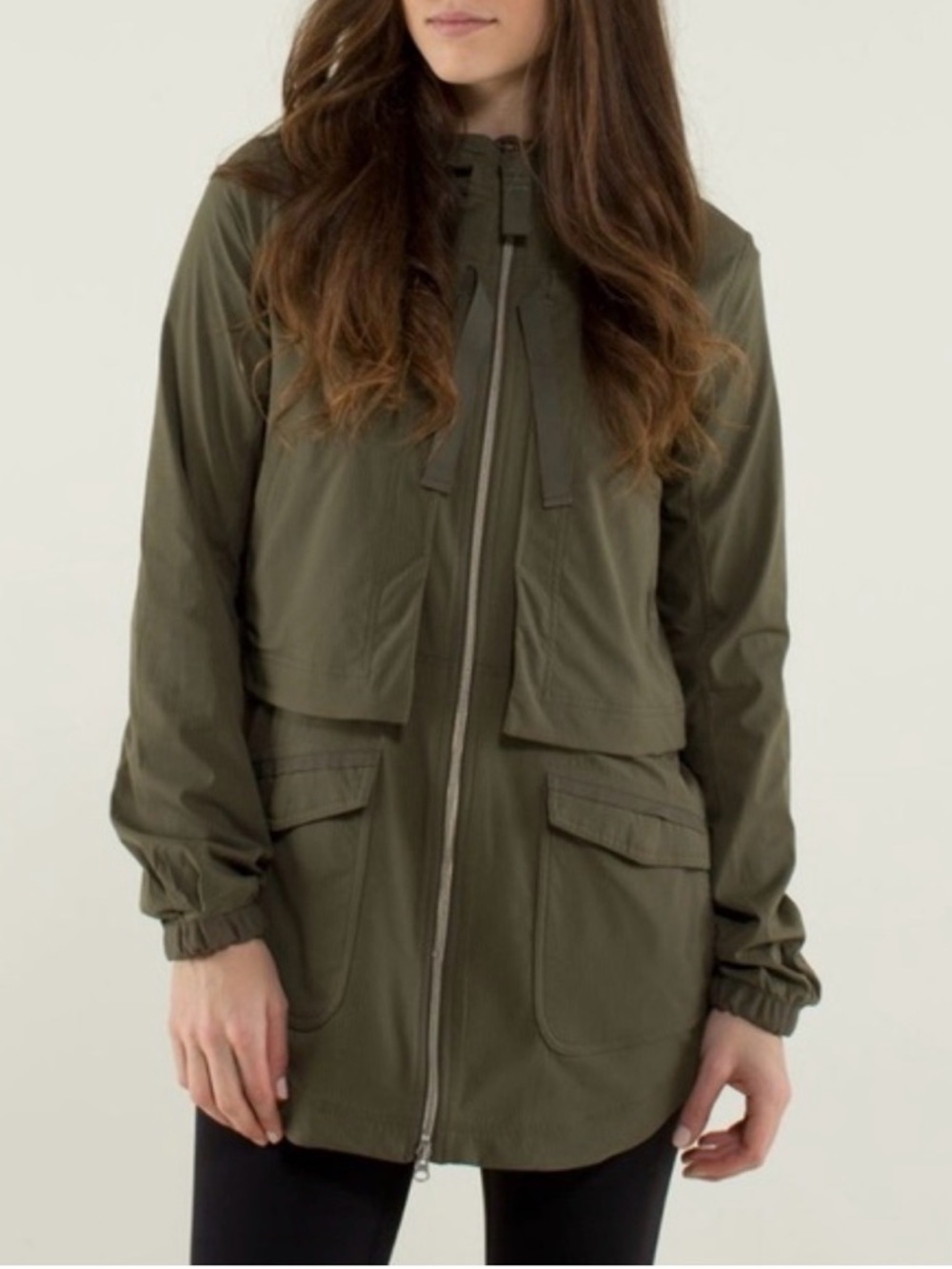 Lululemon Yogi Anorak Jacket - fatigue green